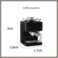 Maison de course domestique, accessoires de tir miniatures, modèle de cafetière réaliste, ornements de supermarché bricolage, accessoires de meubles 6