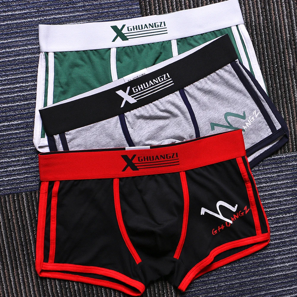 

Gym Wear Home Use 2XL Breathable Underwear Breathable Trunk Underwear For Men Jockstrap Flat Corner Panties Comfort Fit