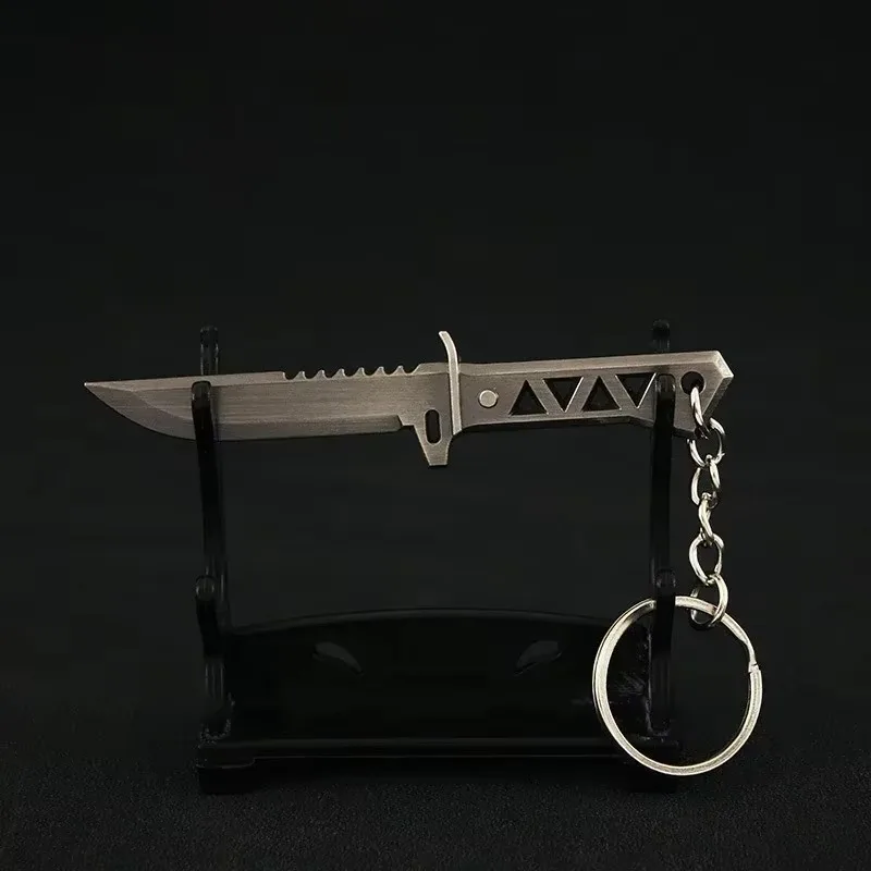 9cm Valorant Xenohunter Melee Weapon Keychain Model Accessorie Delicate Reaver Metal Sword Crafts Collections Dolls Gifts Toys