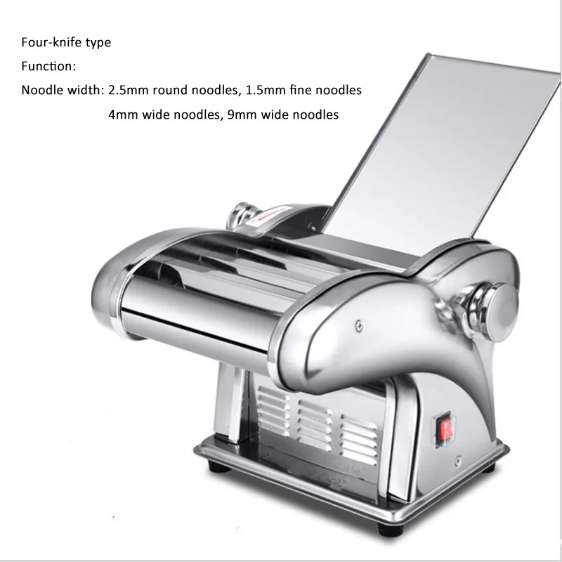 4 Blades Household Pasta Machine Dumpling Wonton Skin Dough Mixer Rolling Machine Farfalle Pasta Maker Electric Noodles Maker