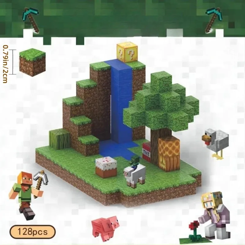 Bloques de construcción magnéticos creativos, mi escena famosa, conjunto arquitectónico mundial, modelo DIY, juguete para niños, regalos de Navidad para niños y niñas