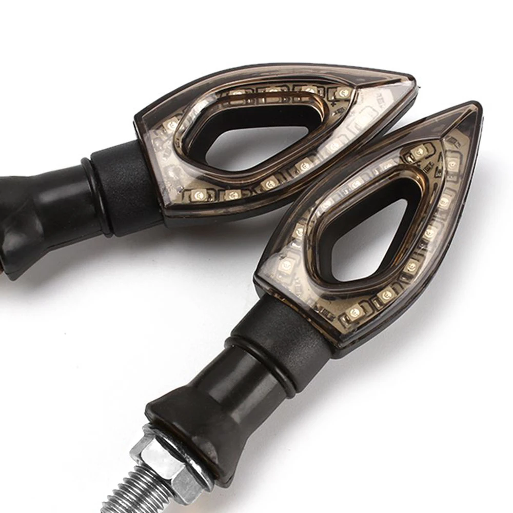 Amber Lights Motorcycle Turn Signal New Universal Waterproof 1 Pair 12 LED