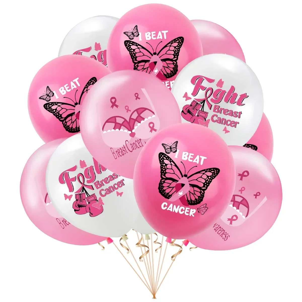 New love breast day balloon breast cancer balloon decoration care breast party balloon