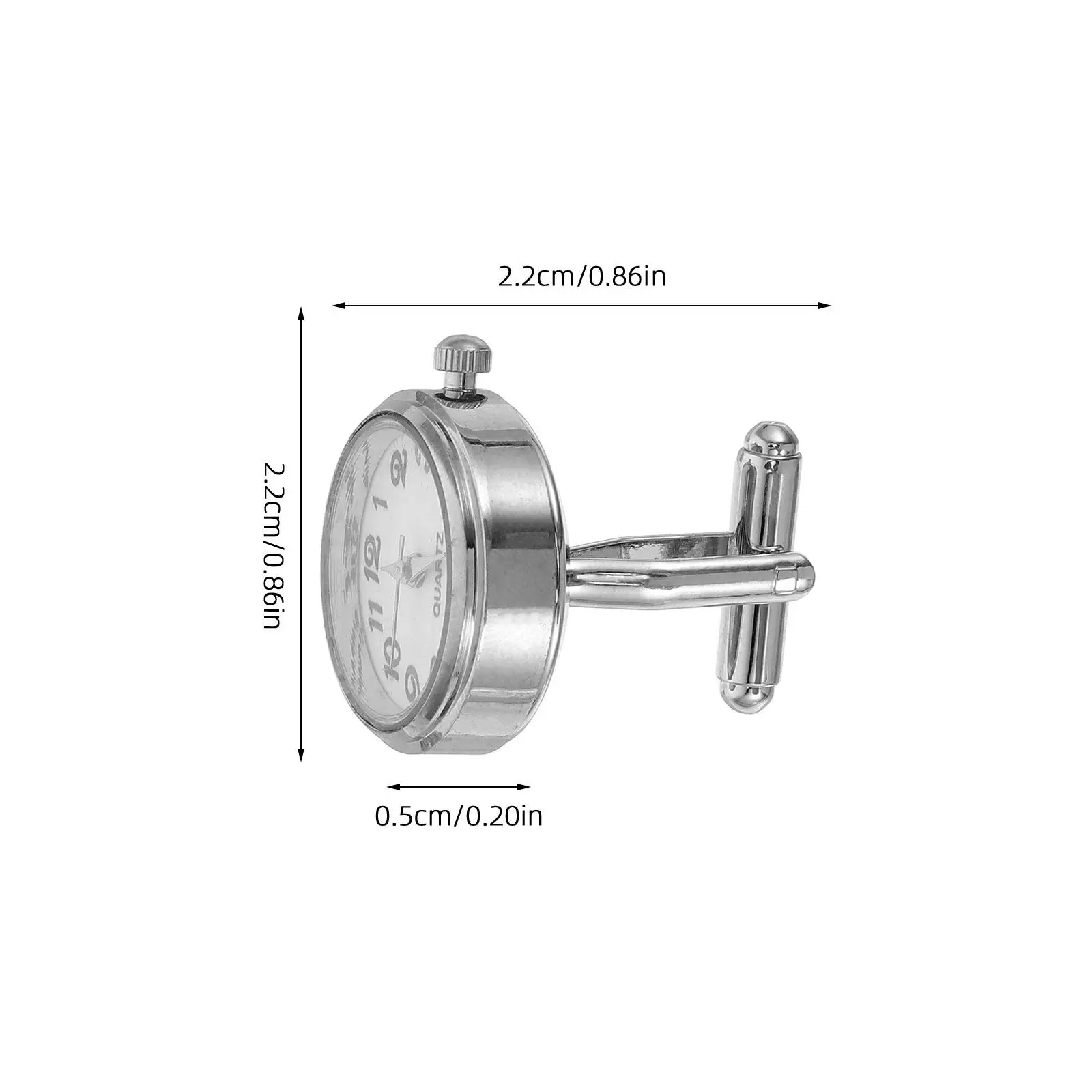 2Pcs Mechanical Cufflinks Simple Creative Watch Sleeve Decoration Shirt Button Men Business Formal Wedding Accessory
