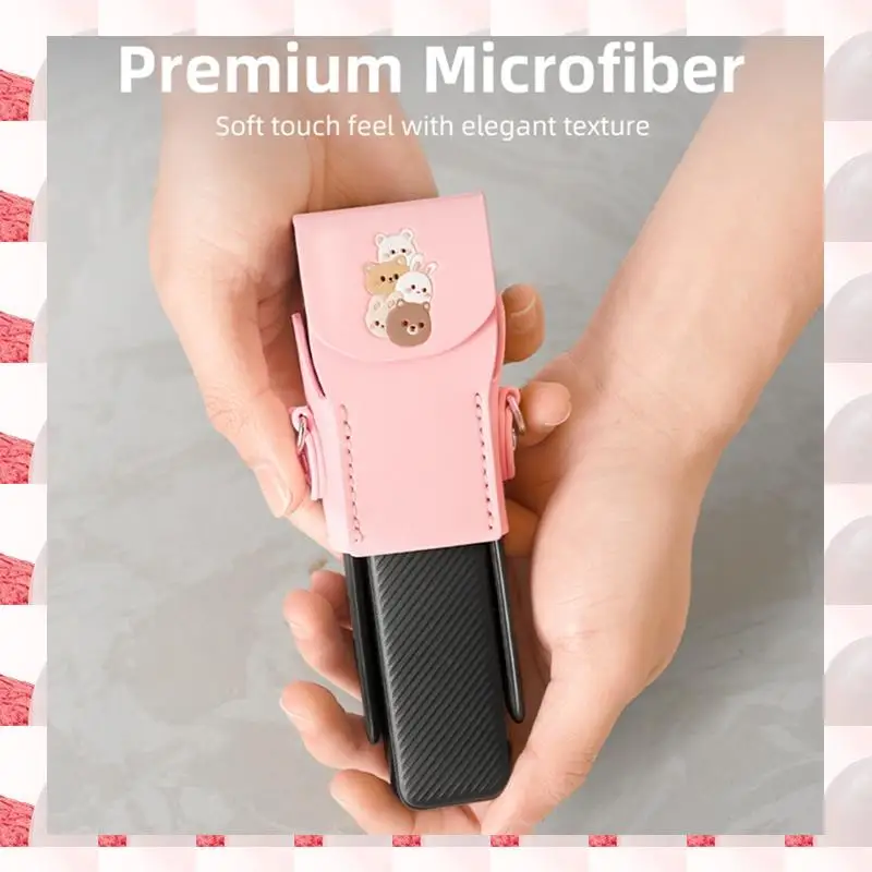 ABGN Para DJI OSMO POCKET3 Capa protetora de couro Acessórios para drones Capa protetora preta