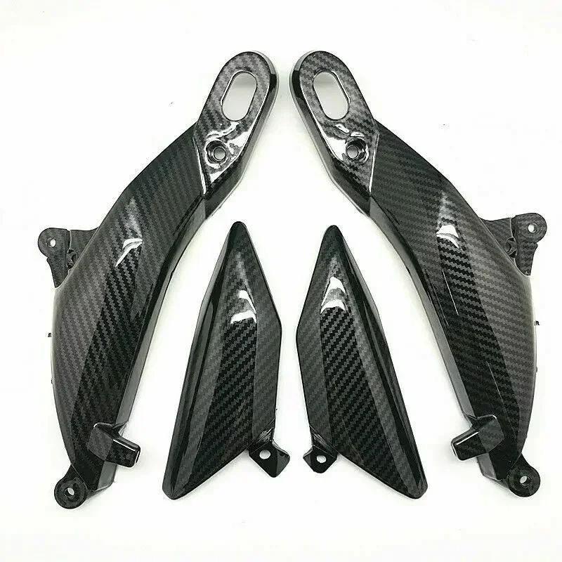 

4 pcs Rear Tail Driver Cover Fairing Cowl Carbon For HONDA CBR600RR 2007 2008 2009 2010 2011 2012