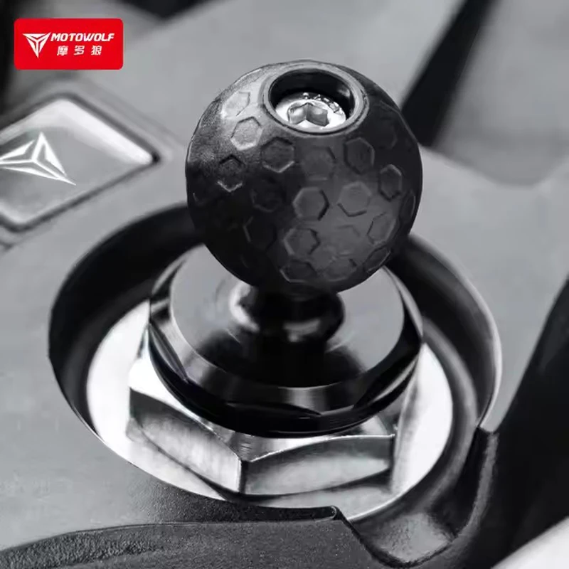 Motorbike Outdoor Riding Modified Accessories Mobile Phone Sports Camera Mount Adapter Ball Head Aluminium Alloy Fork Ball Head view 4