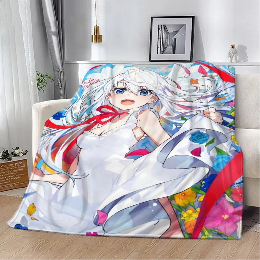 Mika Pikazo Nap Blanket King Size Interior for Home Beach Towel Fluffy Soft Blankets & Throw Luxury Bedding Knitted Plaid Knee