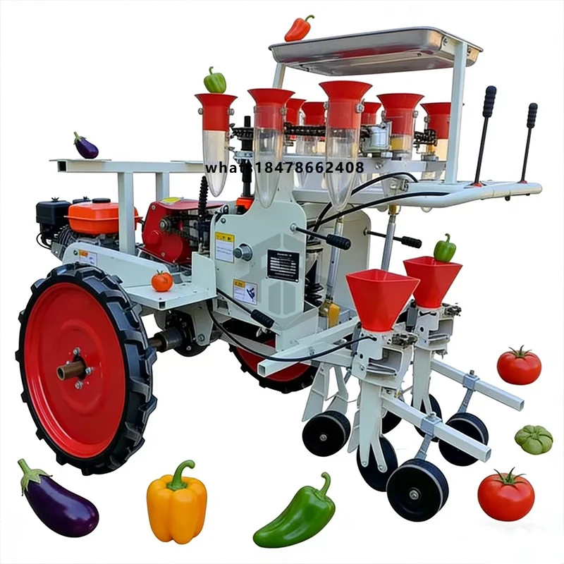 Multi Function Vegetable Seedling Transplanter Self Walking Farm Machine for Cabbage Tomato