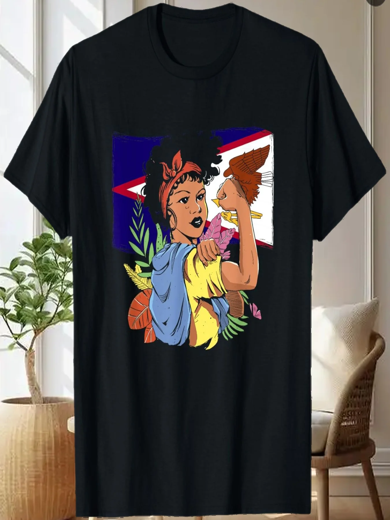 

American Samoa Girl — футболка с флагом Самоа Pride Roots American Samoa