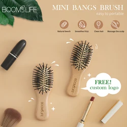 Portable Pocket Hair Comb Wood Hair Brush Salon Styling Hairbrush AirBag Mini Hair Brush Small Travel Airbag Head Massage Brush