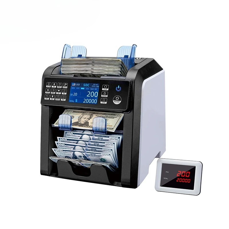 Machine for Bank CAD Currency Selected Dual CIS Portable Mixed Money Counter Universal UV/MG Detection Bill Counter