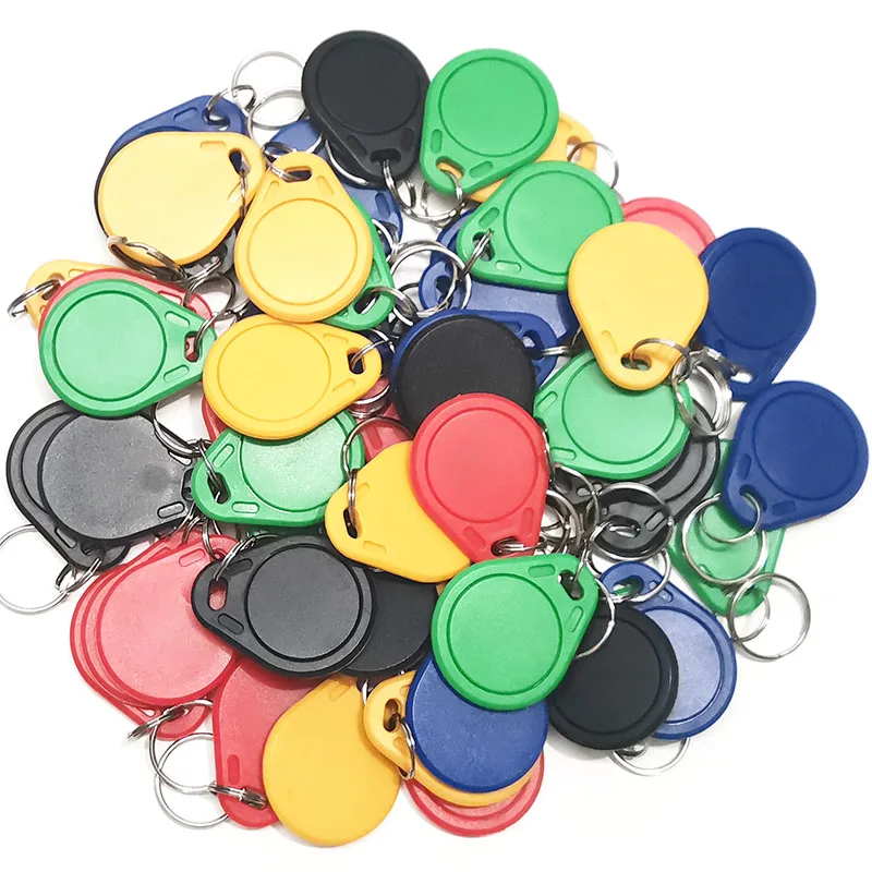 100pcs/Lot 125Khz Proximity RFID EM4305 T5577 Smart Card Read and Rewriteable Token Tag Keyfobs Keychains Access Control