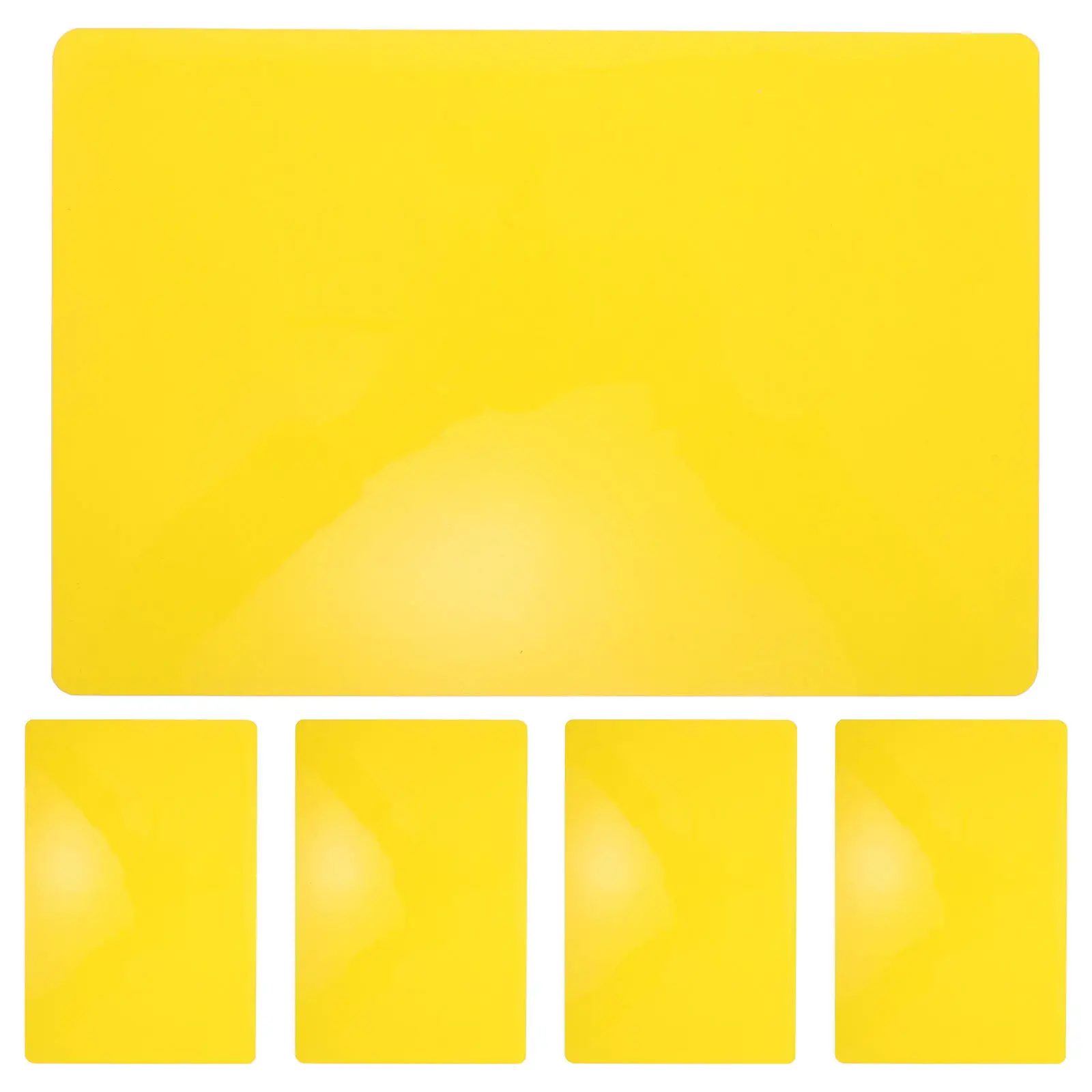 

5Pcs Ink Leveling Pads Lightweight Plastic Printmaking Slab for Block Printing Studio Outdoor Use Ink Blending Mixing Slab