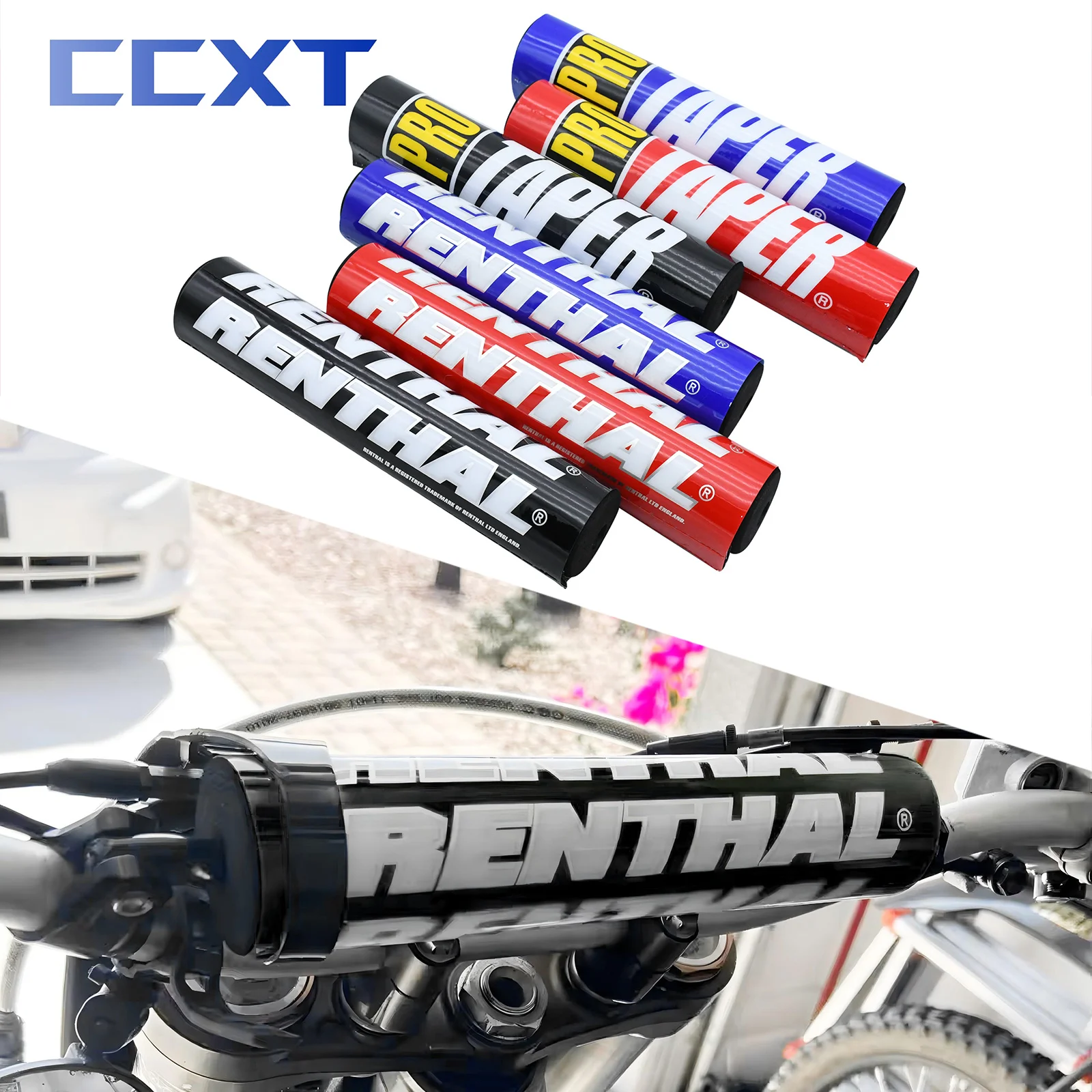 Motorcycle Renthal Pro Handlebar Crossbar Handlebar Pads 7/8