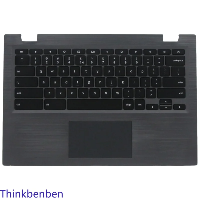 Capa Superior (Palmrest) Preta para Teclado US em Inglês para Lenovo 14e Chromebook S345 14 14AST 5CB0S95227