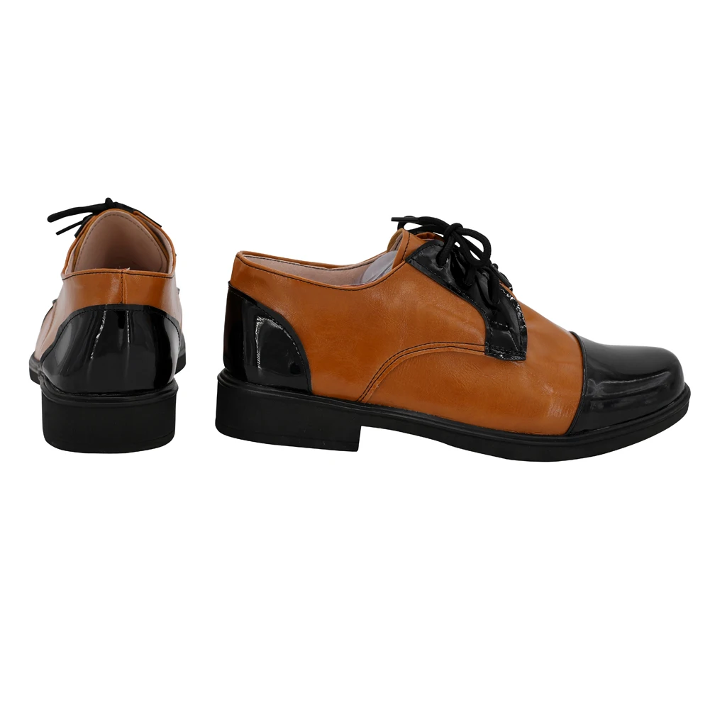 Joker Male Cosplay Shoes Costume Accessories Movie Super Villain Disguise Leather Shoes Men Halloween Fantasia Footwear