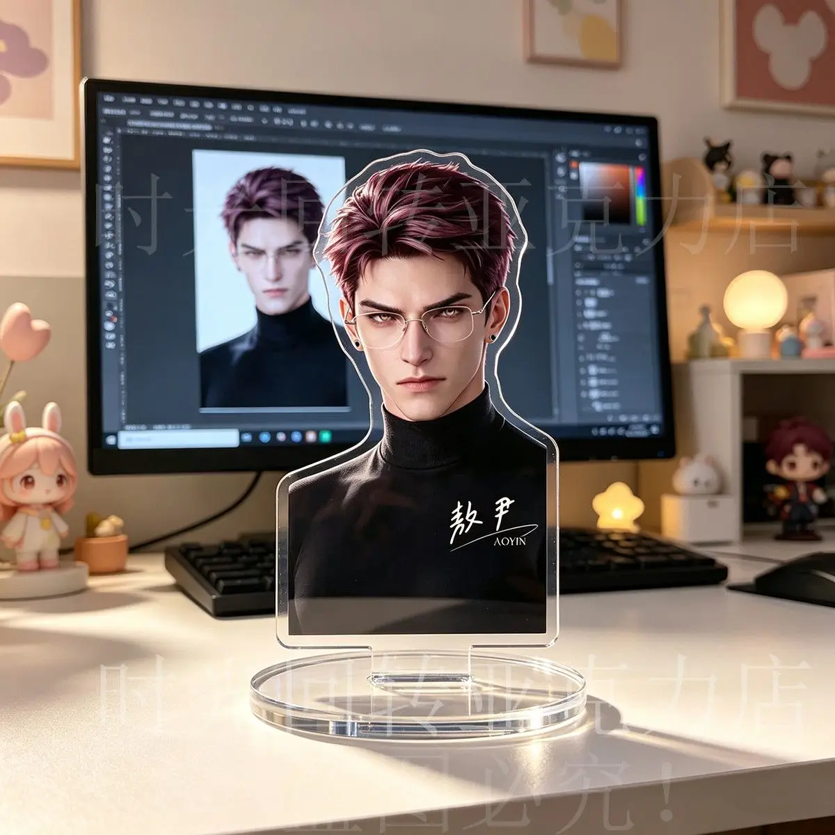 Love and Deepspace Valko  Anime Figure Badge Acrylic Stand Model Plate Desk Decor Sign Birthday Gifts