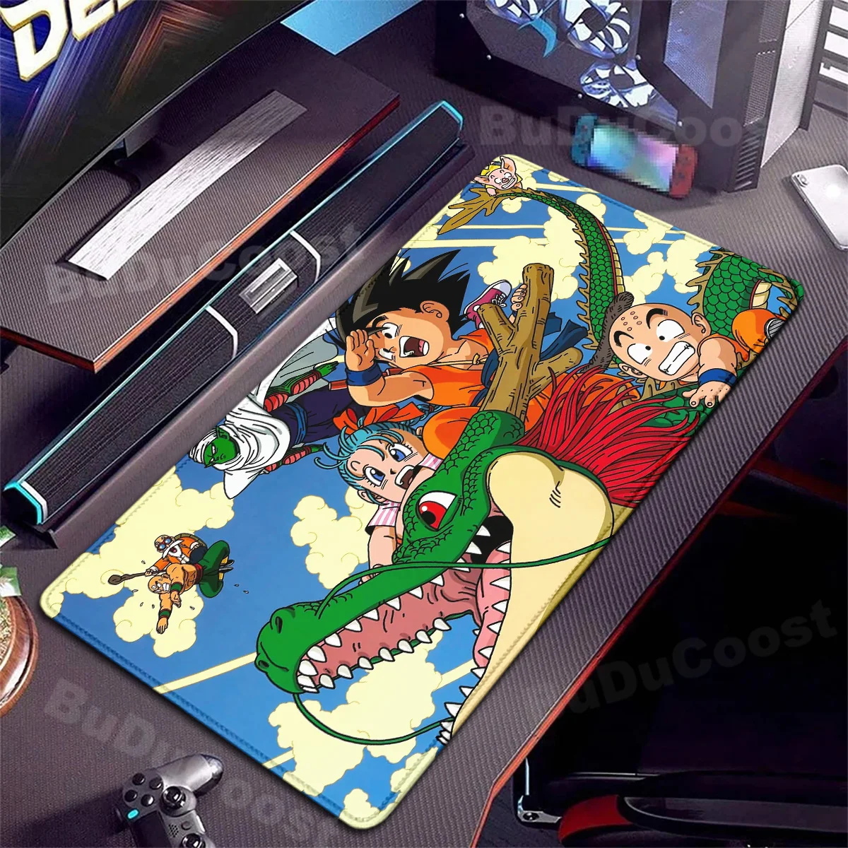 Mouse Pad Anime de Impressão HD, Bolas Goku D-Dragons, 900x400mm, Gamer de Computador, Borda de Bloqueio, Tapetes de Mesa, Teclado XXL, Tapete