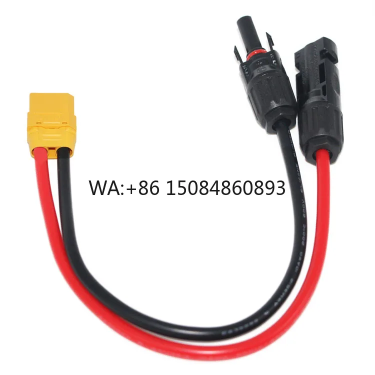 14AWG XT90 Female to Solar Connectors Charging Solar Connectors to XT90 Adapter Cable for Solar Panel Portable Power Station
