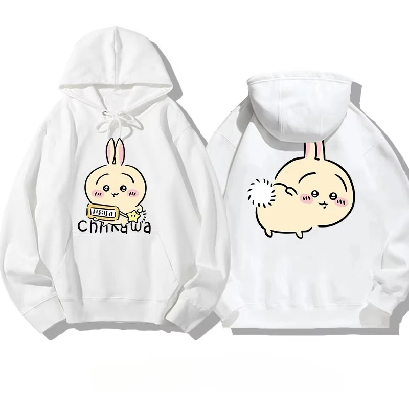 

MINISO collaboration Chiikawa printed hoodie, loose, cartoonish, multi-functional, casual and cute girl 2025 High quality Hoodie