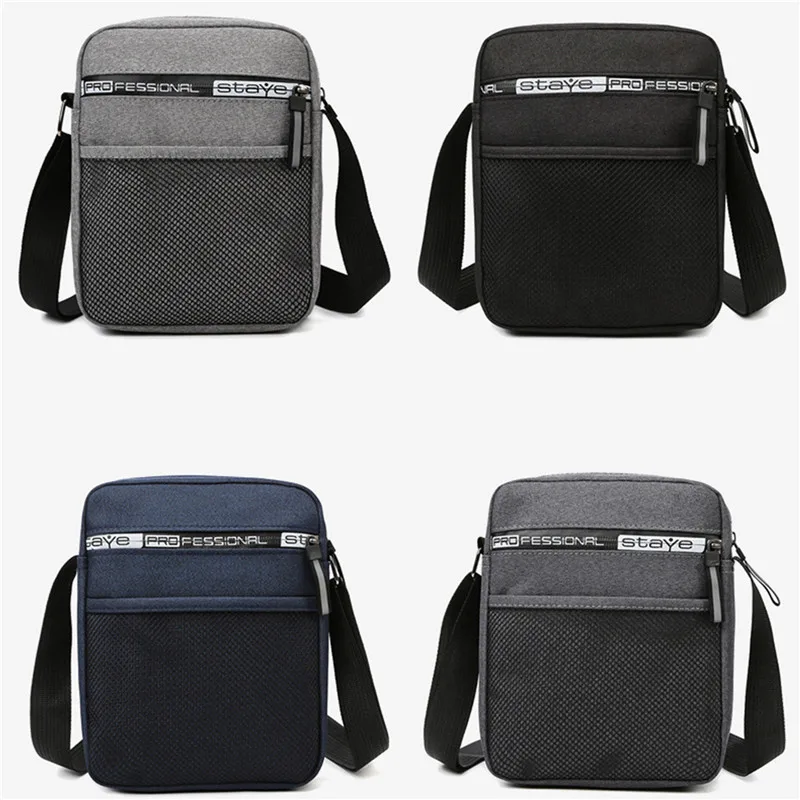 2024 Men Messenger Bag Crossbody Shoulder Bags Fashion Canvas Casual Handbag Small Portable Pack For Work Business Satchel Purse