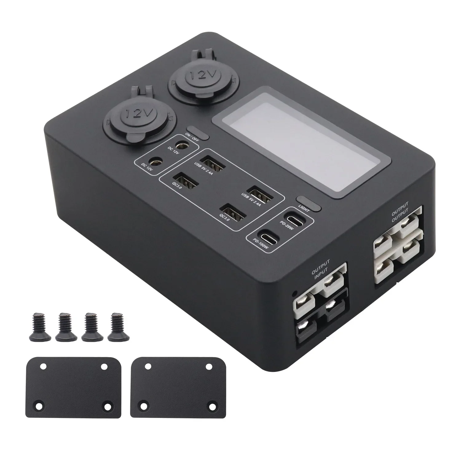 12V mini power box, car USB power socket PD100W fast charging 12V