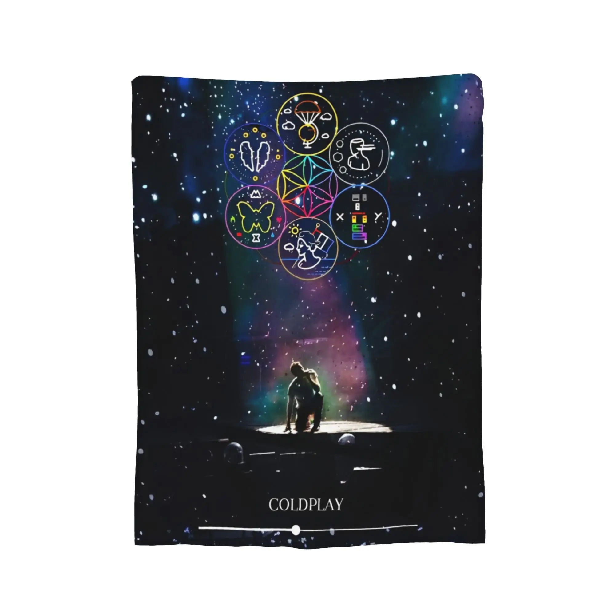 Customize Coldplayed 2025 Tour Head Full of Dreams Merch Blanket Super Soft Warm Throw Blanket for Couch 50x60 Inches Multi-size