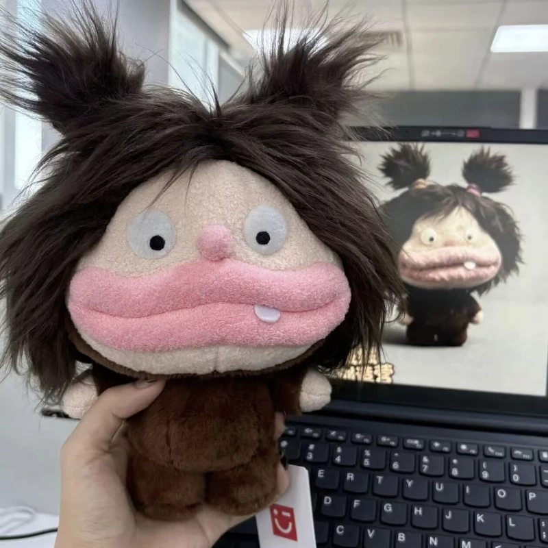 Abstract Big Mouth Ugly Cute Monster Plush Doll Weird Cartoon Stuffed Toy Creative Birthday Gift For Friends Home Desktop Decor