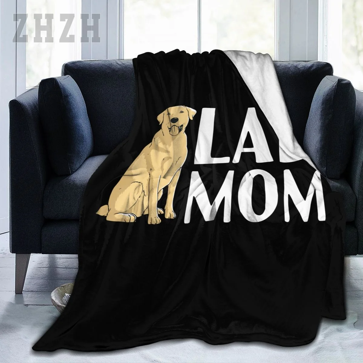 Blanket Labrador Retriever Mom Lab Dog Flannel Multifunction Camping Sofa Cover Keep Warm