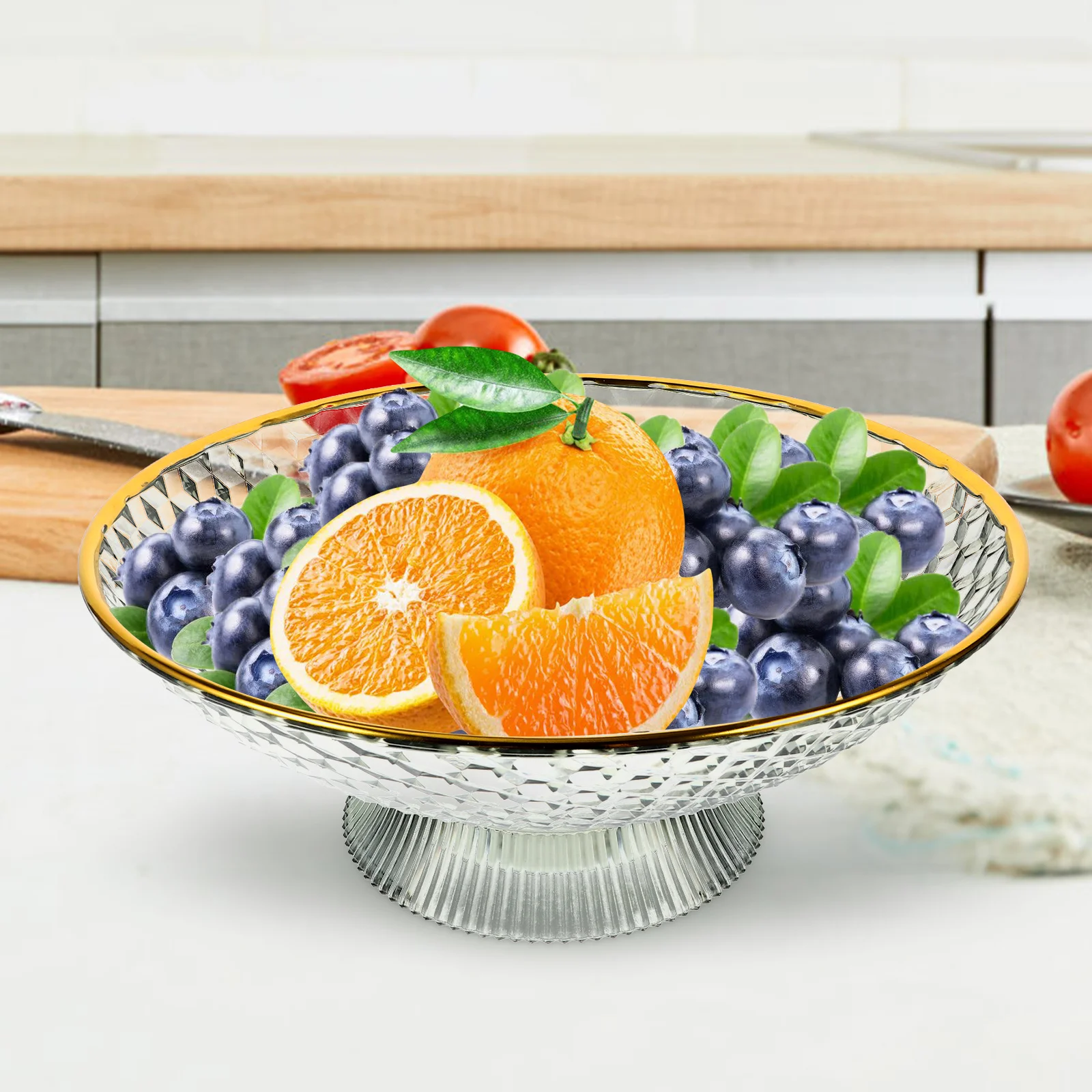 

Luxury Vintage Fruit Bowl Detachable Plate Draining Design Storage Tray For Home Kitchen Restaurant Hotel Decor