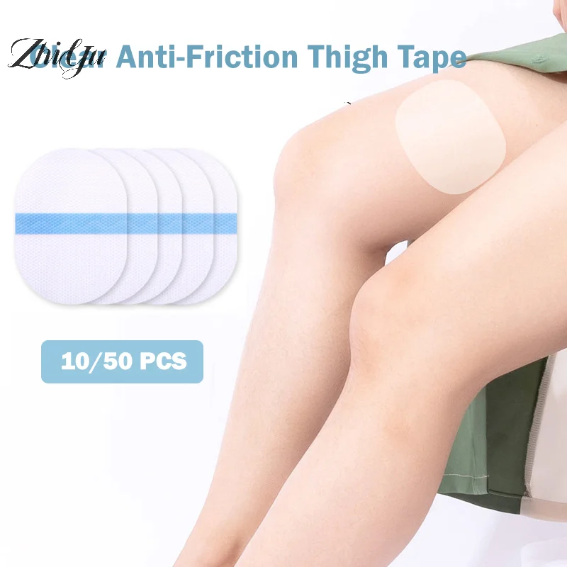 10/50Pcs ผู้หญิงต้นขาด้านใน Anti-Wear Patch เทปที่มองไม่เห็น Anti-friction Pads แพทช์ไม่ Stuffy ยืดหยุ่นกางเกงขายาวผ้าพันคอ