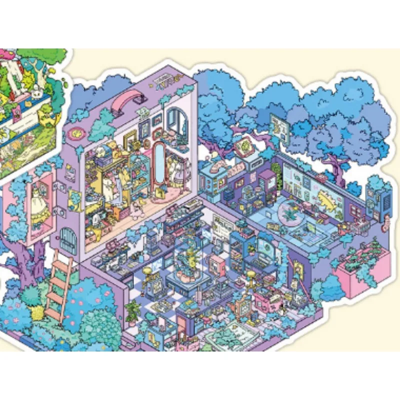 

Большие наклейки сцены для кухни, тихая книга, сделай сам, ручная работа, интерактивная игра для родителей и детей, лассические игрушки, игровой домик