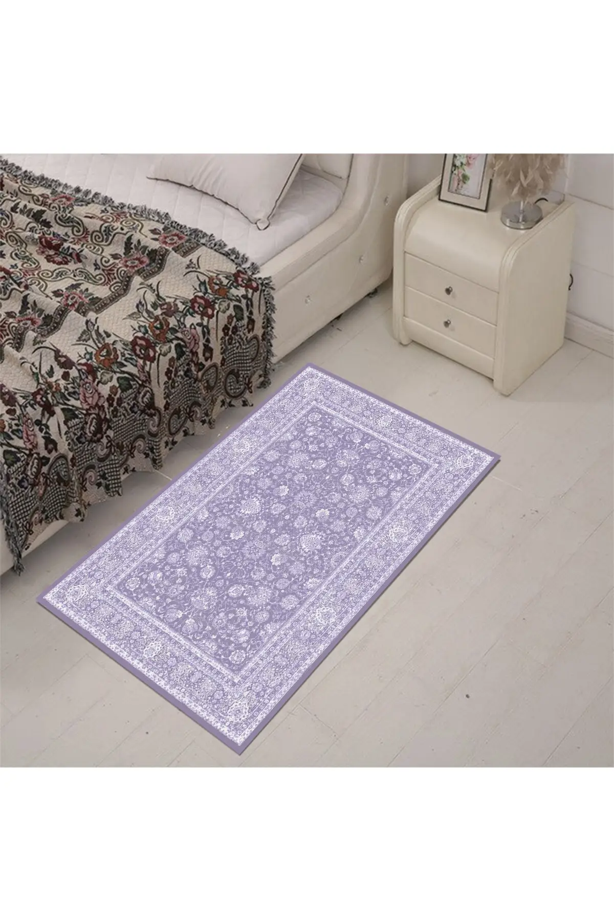 DOLBOVI non-slip sole, washable, thick and soft prayer Rug, Meditation Rug