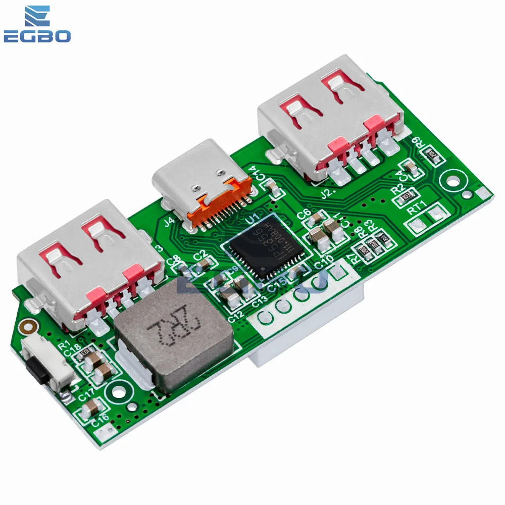 5V 3A Lithium Battery Digital Display Fast Charging Module IP5356 TYPE-C Micro USB QC3.0 2.0 PD3.0 PD2.0/AFC/FCP