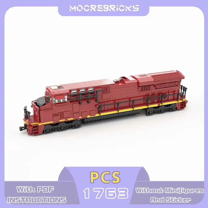 

MOC Pennsylvania City Railway ES44AC Passenger Train Building Blocks Model Assembly Toys Children's Gifts
