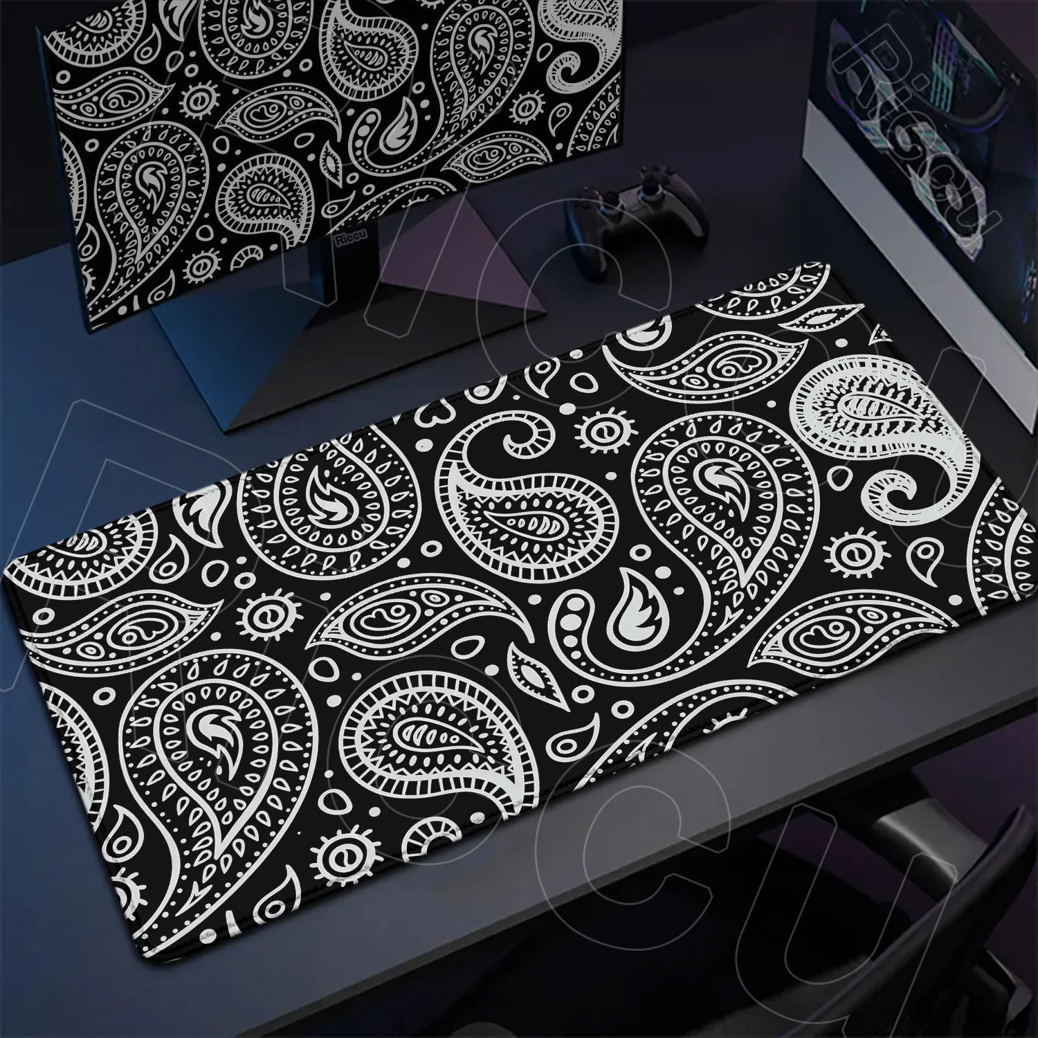 

HD PC accessories paisley trend art 400X900MM Mouse Pad Gaming Rug XXL Computer Mousepad Non-Slip Carpet Natural Rubber Desk Mat