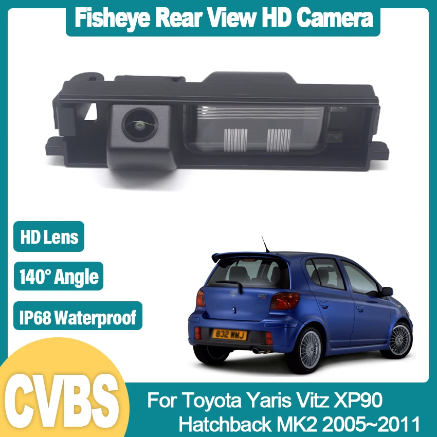 

Night Vision Rear View Reversing Camera Car Back up Camera HD CCD Wide Angle For Toyota Yaris Vitz XP90 Hatchback MK2 2005~2011