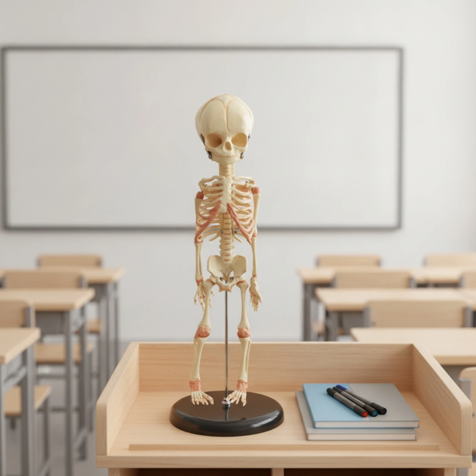 Infant Skeleton Model Medical Baby Skeleton Model Miniature Upright for Teachers, Classroom, Science Laboratory