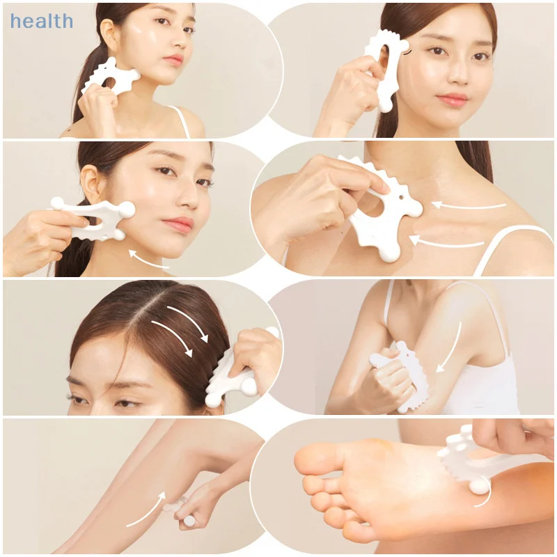 세라믹 다기능 스크래핑 보드 자오선 준설 마사지 얼굴 바디 마사지 도구 Gua Sha Face Lift Guasha Massager