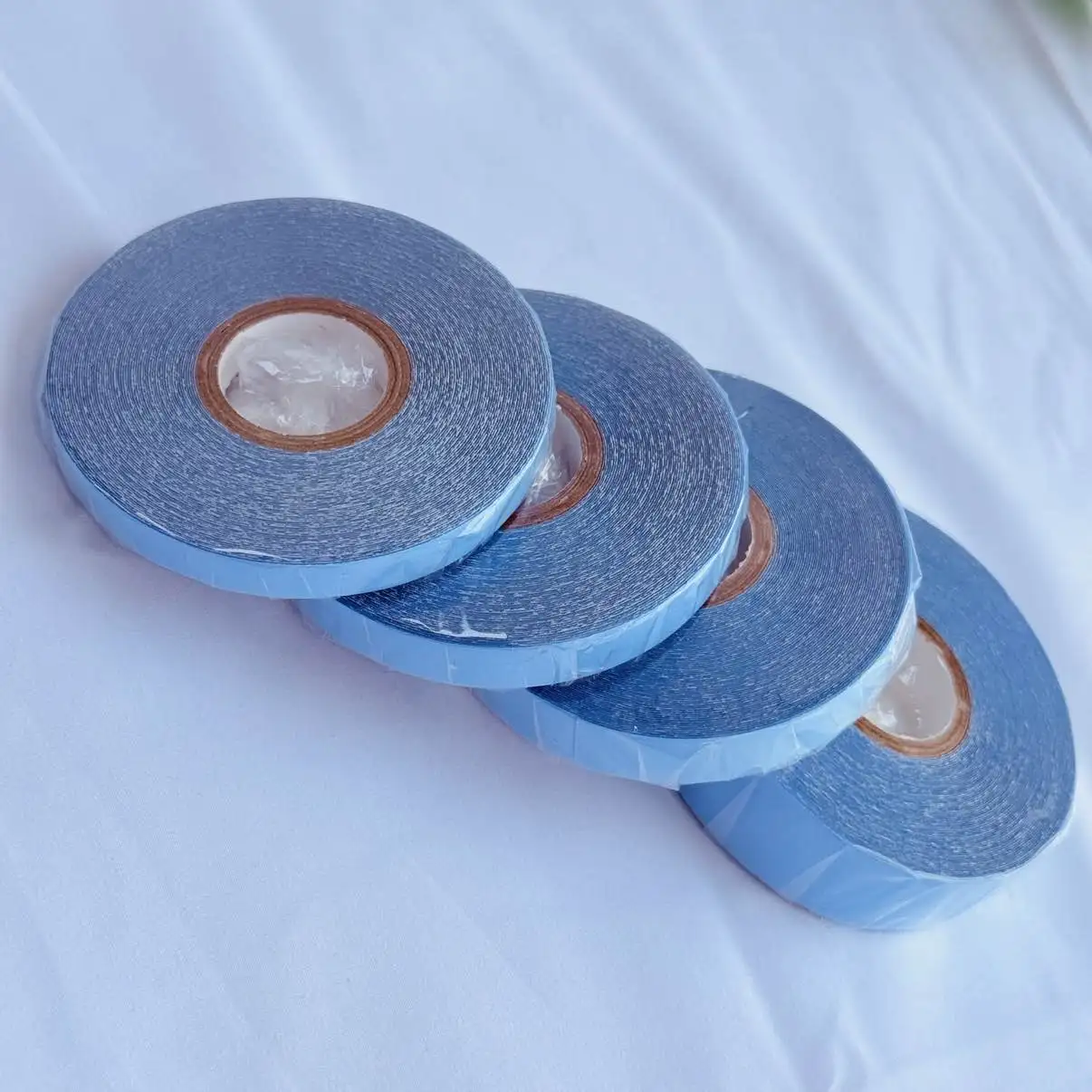 1 Roll 12Yards Double Sided Adhesives Blue Lace Front Support Glue Tape For Tape Hair/Skin Weft Hair/Lace Wigs/Toupee