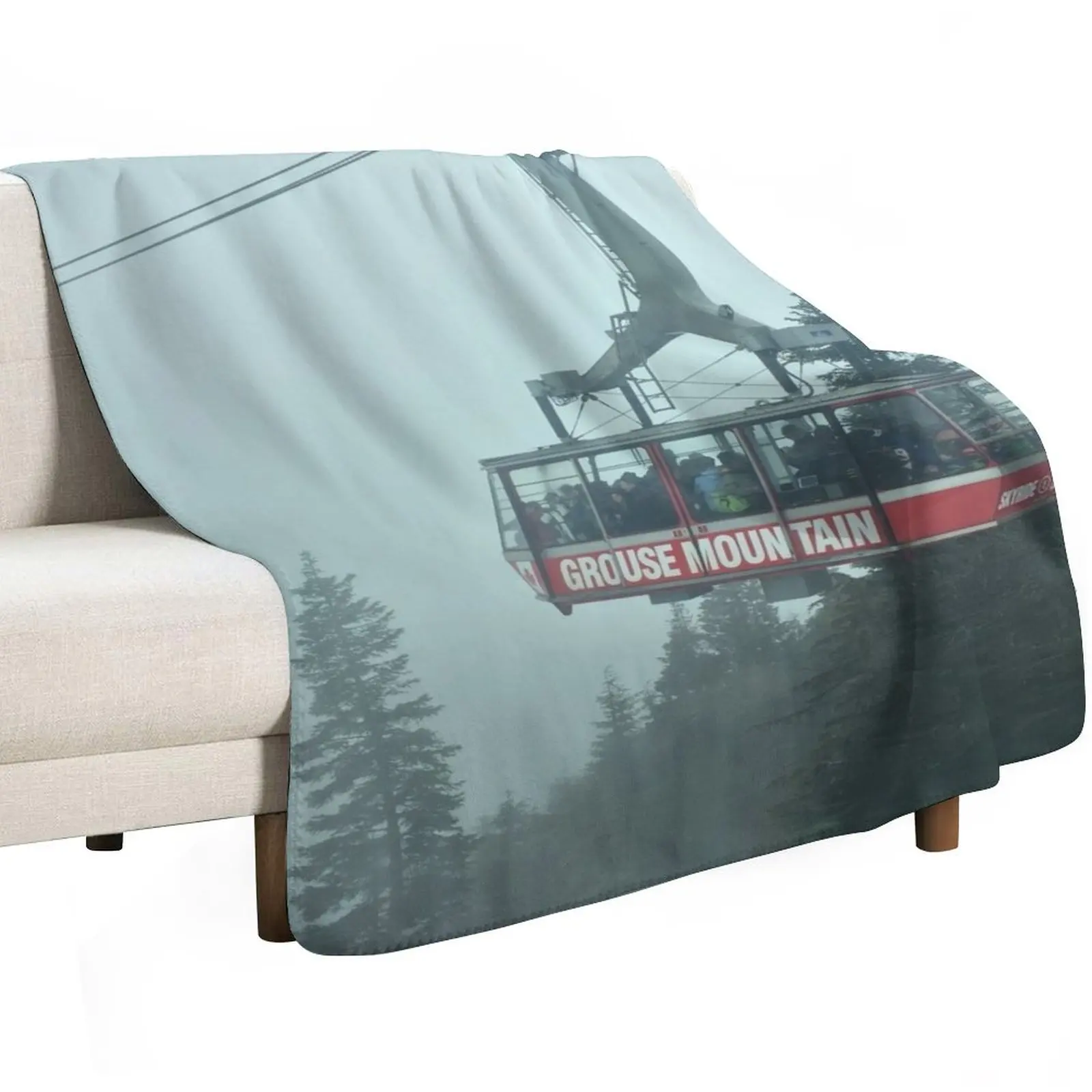 Grouse Mountain Gondola Throw Blanket Sleeping Bag Polar Thermals For Travel Weighted Sofas Blankets