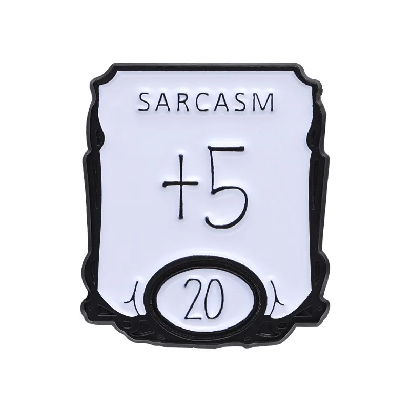 Funny Sarcastic English Letters Brooch Enamel Personality Badge Metal Boy Girl Clothing Backpack Gift Lapel Pins Good Friend Gif