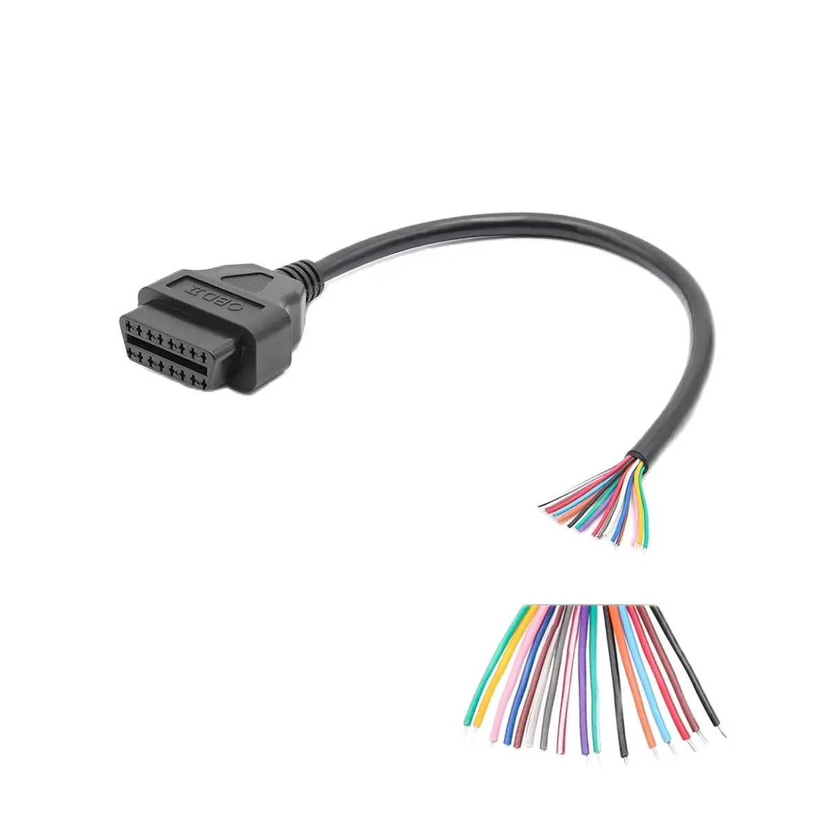 16pin DIY OBD2 Auto Extension Cable Full Female Male Female Automotive Car Diagnostic Auto Tool Scanner OBD 2 Connector Cable