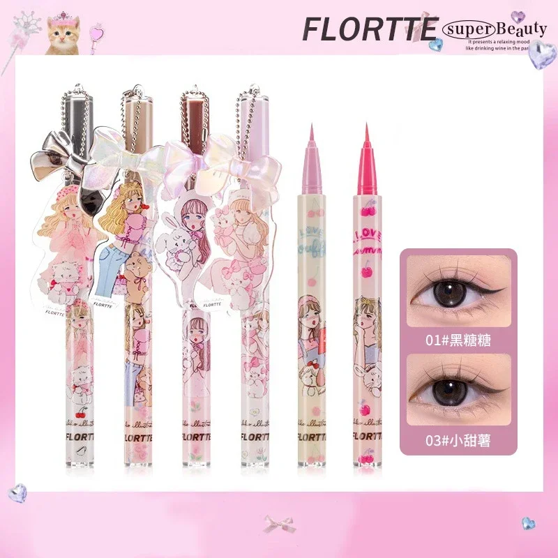 

FLORTTE MIKKO Eyeliner Branded Color Liquid Eyeliner Eye Waterproof Long Lasting Eye Liner Easy to Wear Eyes Makeup Cosmetics