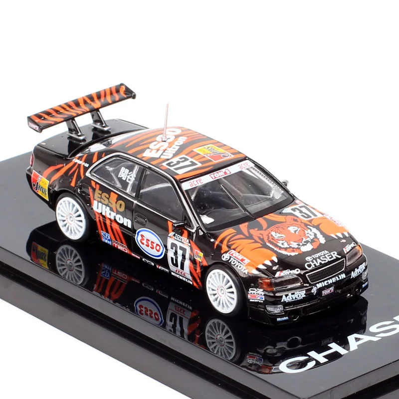 مقياس 1/64 تويوتا تشيسر 1998 JTCC ESSO # 37 زينت # 36 نموذج سيارة Tom's Touring GP Diecasts ولعبة المركبات هواية اليابان HJ64 نسخة طبق الأصل #4