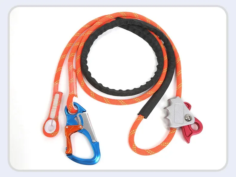 Nylon Climbing Ropes Mountaineering Rock Climbing Dynamic Safety Rope Adjustable Positioning Safety Rope