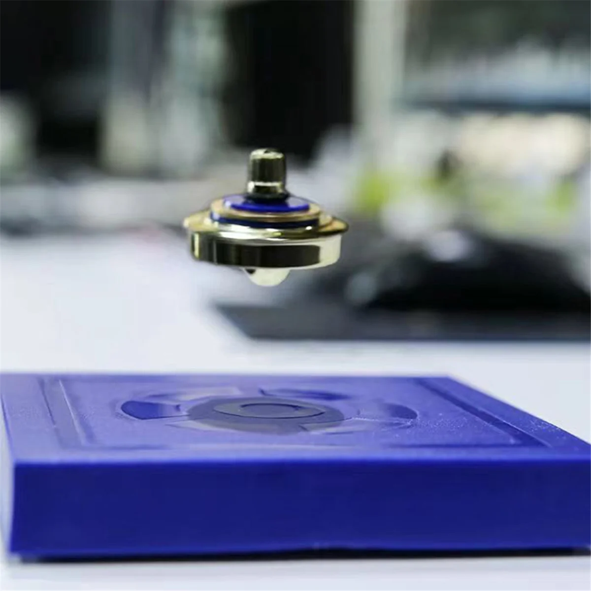 Magic UFO Levitation Magnetic Floating Spinning Top Desktop Decompression Rotating Gyroscope Antistress Fidget Toys