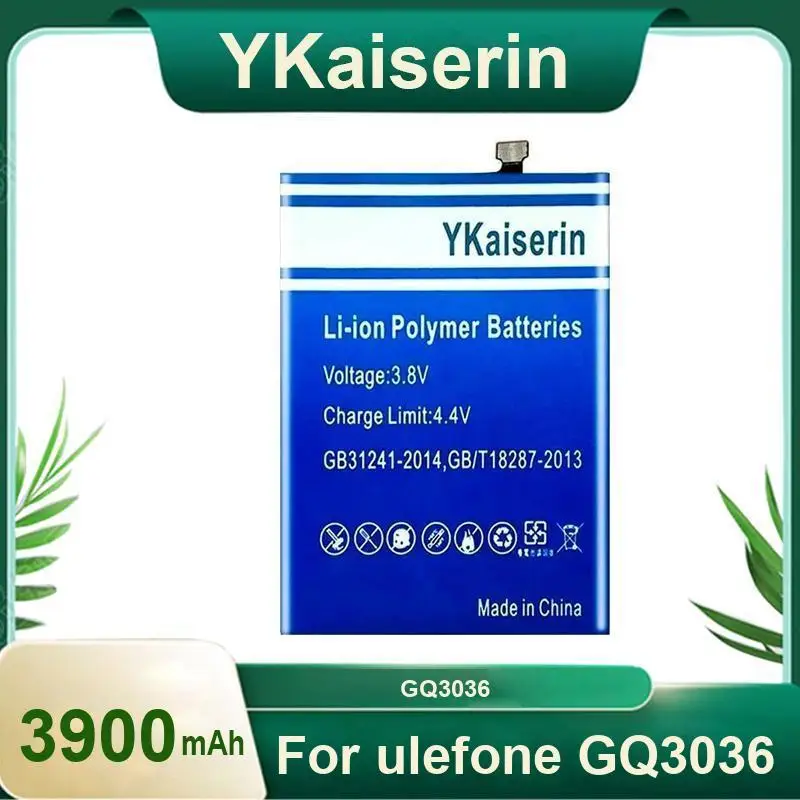 

For Ulefone GQ3036 Mobile Phone Battery Replaceable 3900Mah