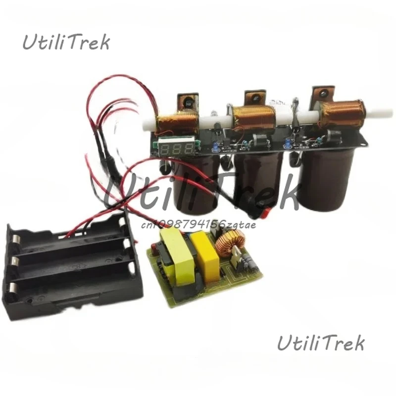 

High Voltage Integrated Electromagnetic Gun, Simple Multi-stage DIY Coil Gun Kit